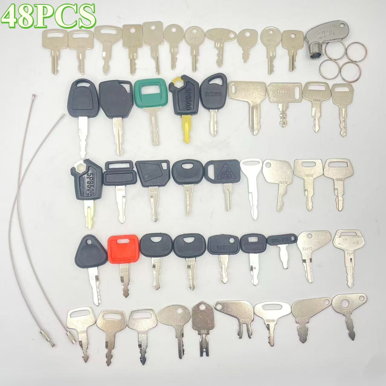 Heavy Equipment Kubota - 48PCS Heavy Equipment Keys Set For