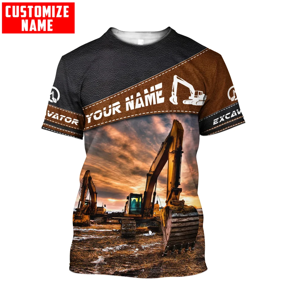 Heavy Equipment Names - Personalized Name Excavator Heavy Equipment 3D