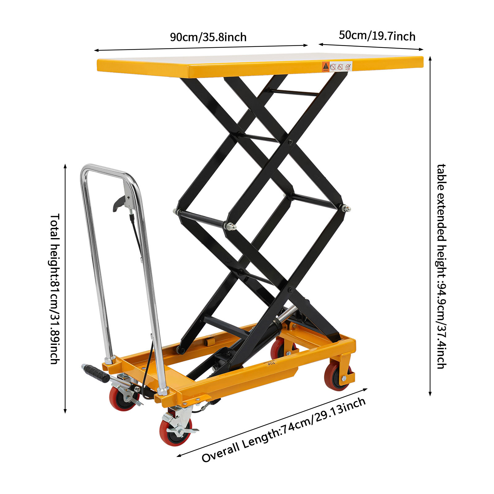 Scissor Lift Table Hydraulic - 770lbs Hydraulic Scissor Lift Table with