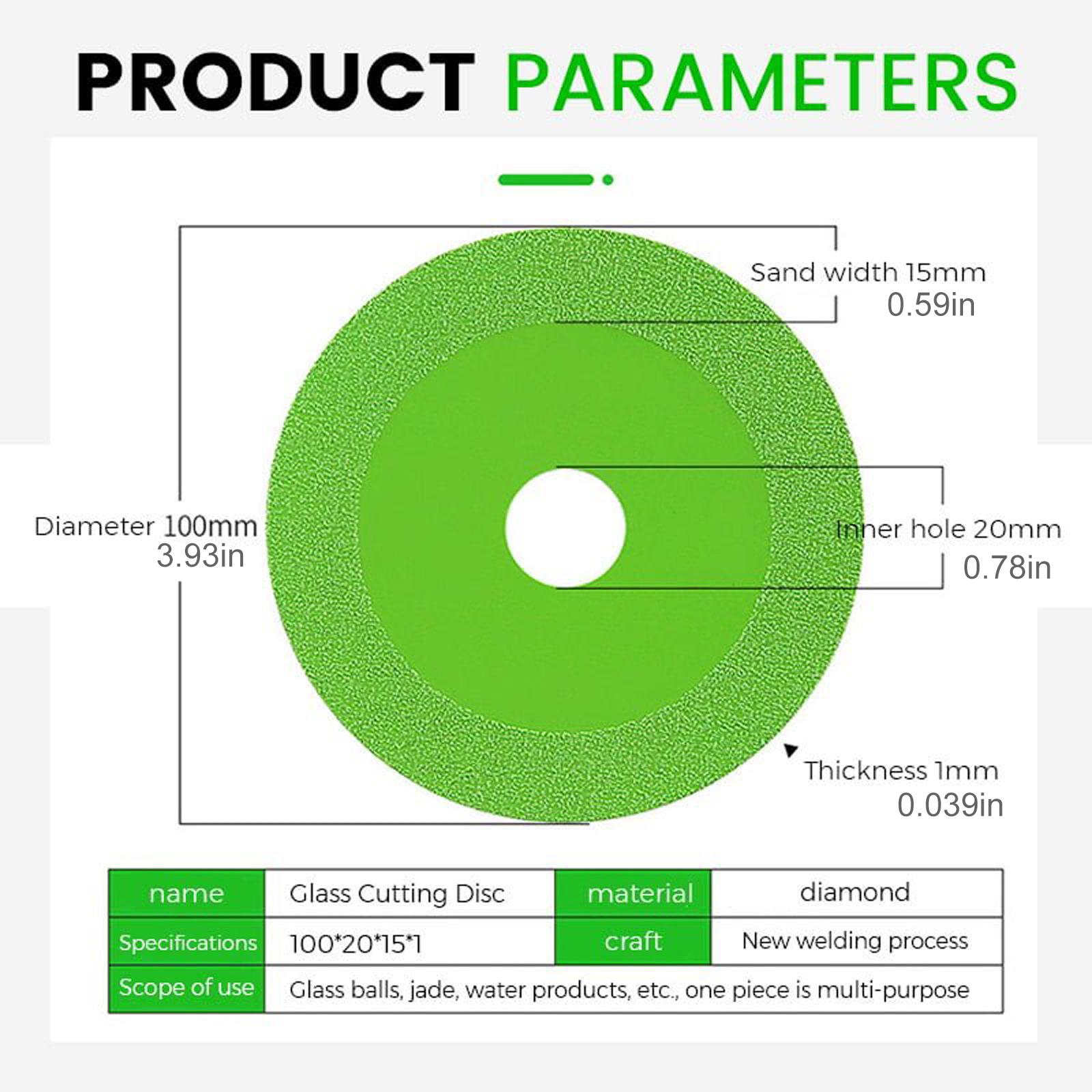 100mm Diamond Glass Cutting Di - Brick Cutting Saw recension och pris