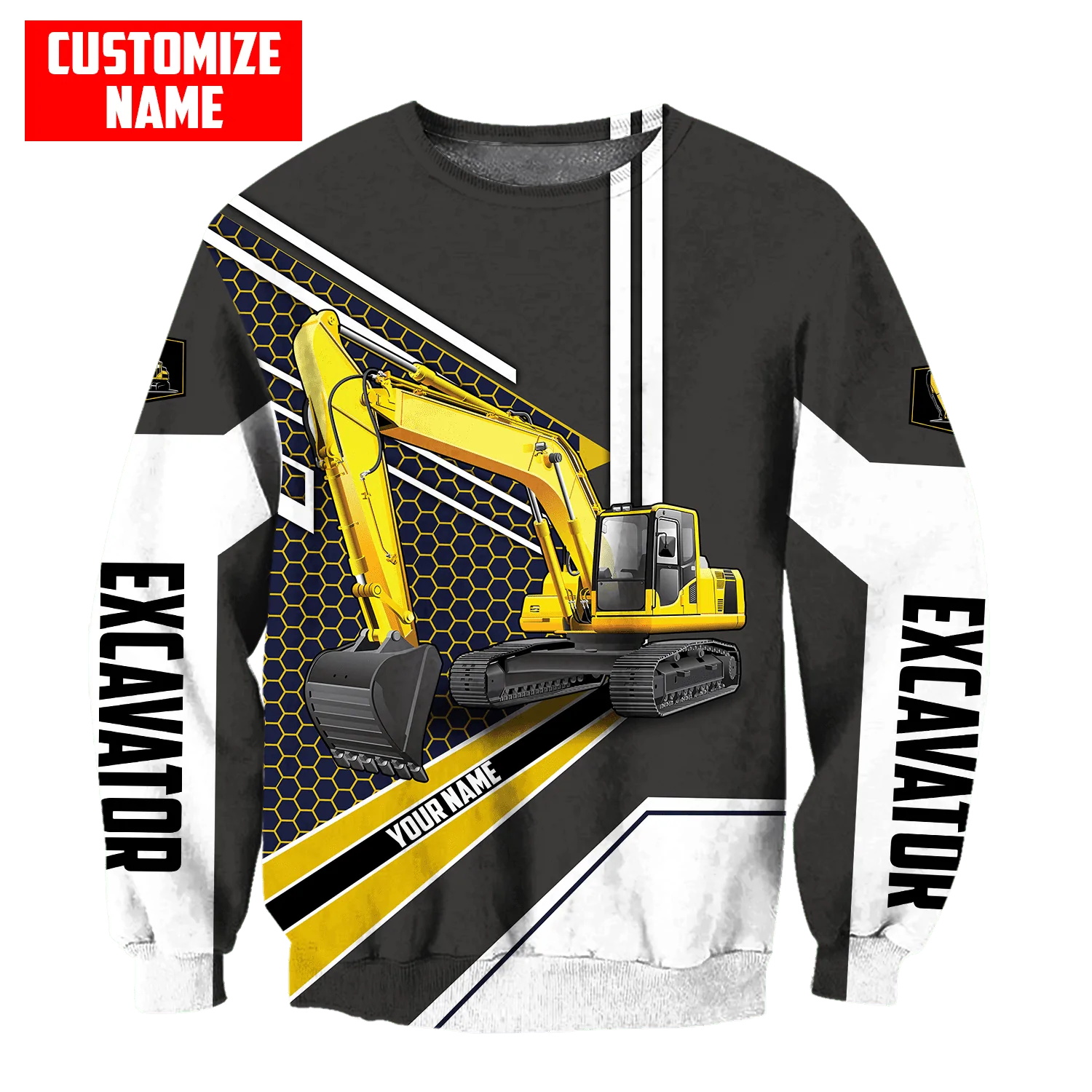 Customized Name Excavator Heav - Heavy Equipment Names recension och pris