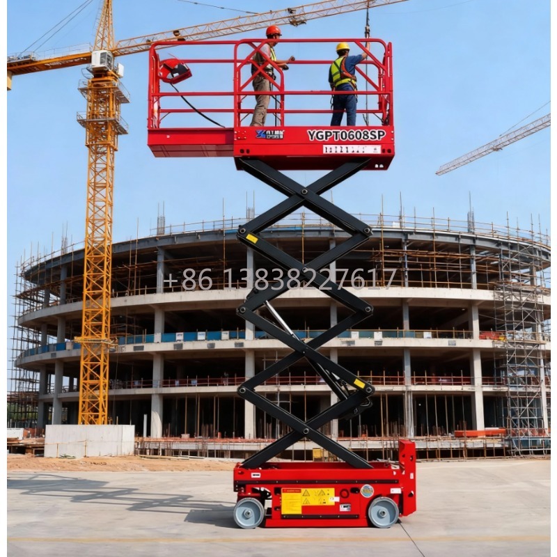 Solid Rubber Tires 8m 10m 12m  - Scissor Lift Table Hydraulic recension och pris