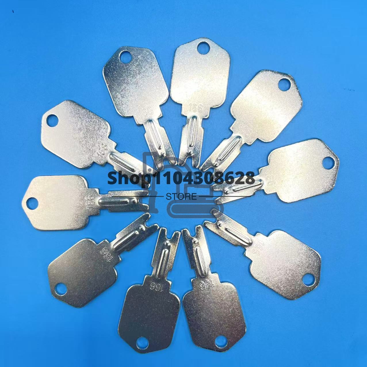 10PCS 166 Ignition Keys Forkli - Heavy Equipment Forklift recension och pris