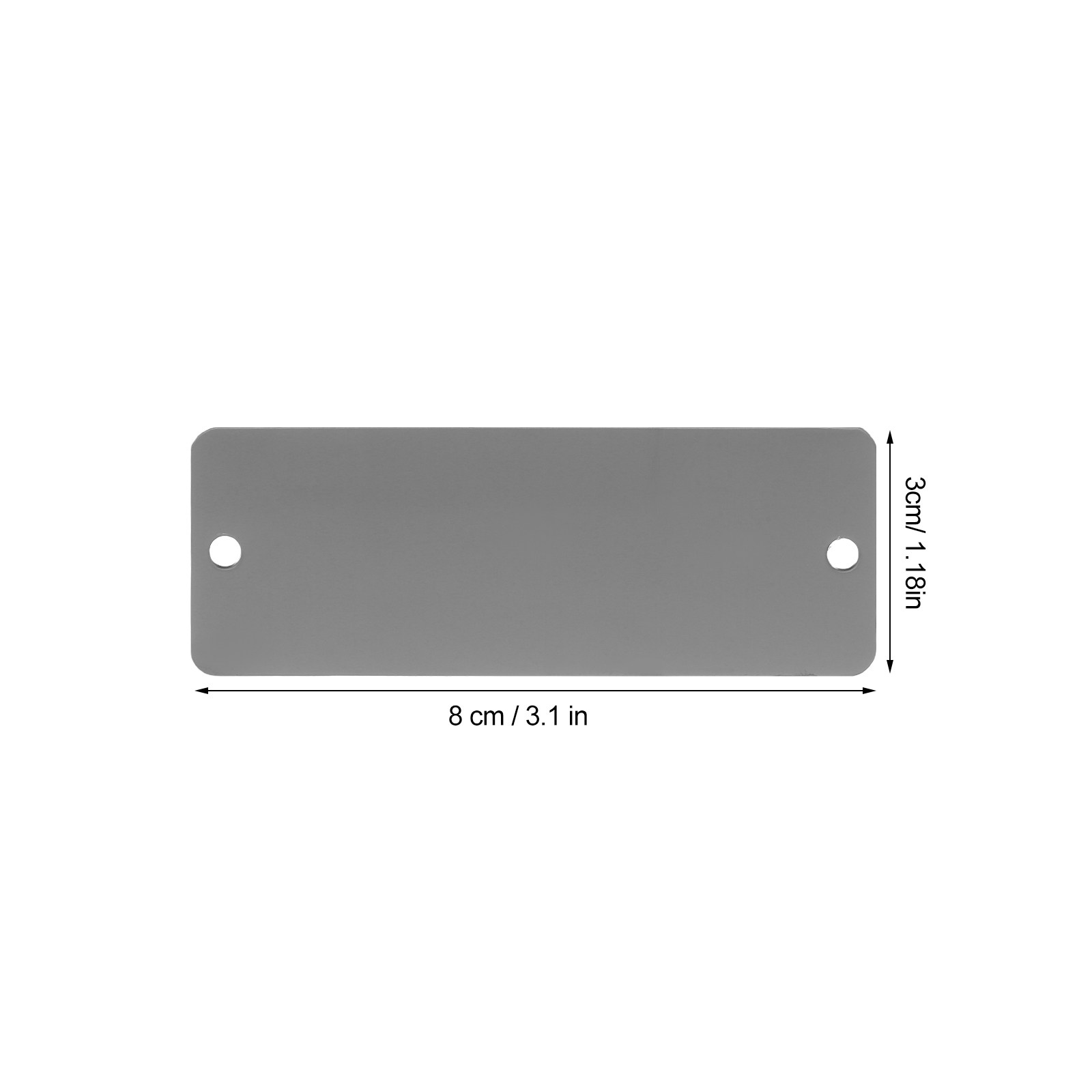 10Pcs Stainless Steel Blank Na - Heavy Equipment Names recension och pris