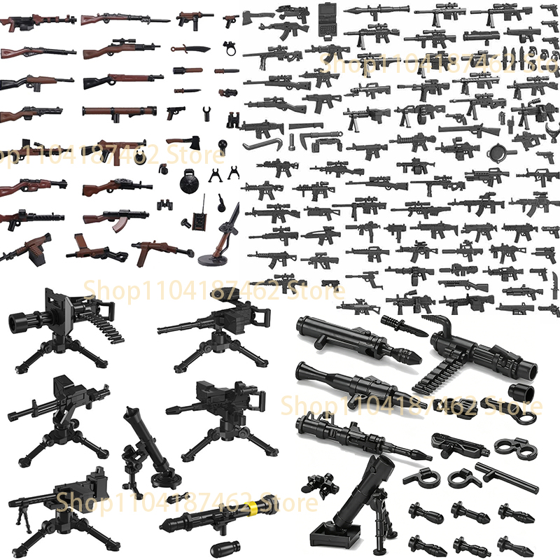 Military Figures Weapons Build - Heavy Equipment Certificate recension och pris